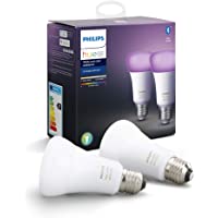 Los mejores  - Philips Hue Pack de 2 Bombillas Inteligentes LED E27- con Bluetooth- Luz Blanca y Color- Compatible con Alexa y Google…